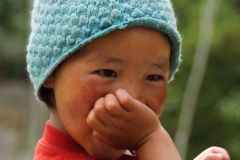 Kind von Homestay-Familie