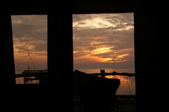 Sonnenuntergang von unserem Bungalow