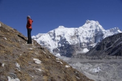 Auf dem Weg zum Cho Oyo Basecamp