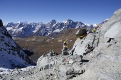Aussicht vom Cho La Pass